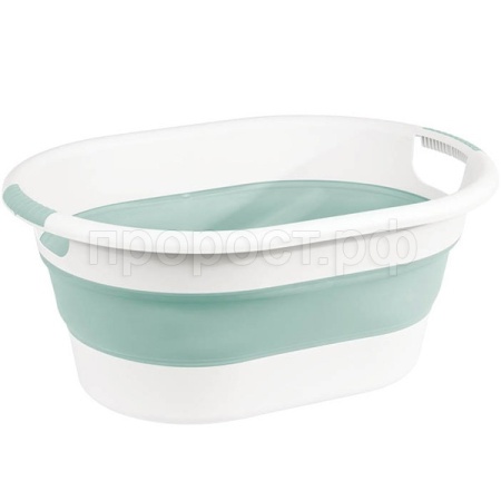 Таз ФЛЕКС 25л складной овальный морская волна М2517 /5шт/М-пласт  Таз ФЛЕКС 25л складной овальный морская волна М2517 /5шт/М-пласт