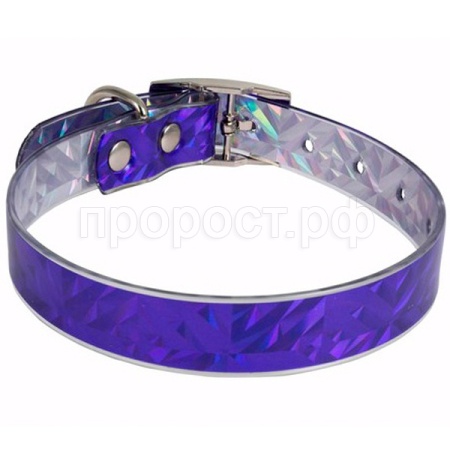 Ошейник синтетик 20мм Синий 25-35см/50320018/Каскад