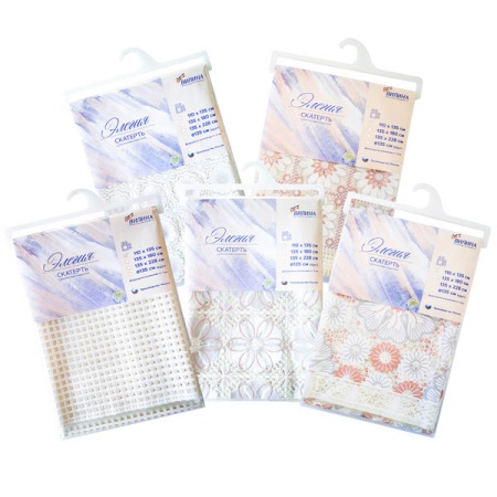 Скатерть столовая 135*180см "Элегия" ПВХ 7052-mix