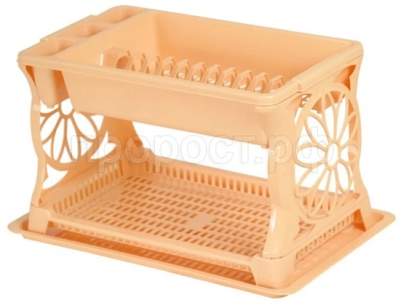 Сушилка д/посуды 2-х ярусная бежевый 16013 /12шт/Арз