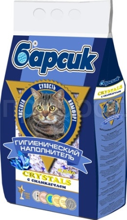 Наполнитель Барсик CRYSTALS с силикагелем 15л/1шт/92082 Наполнитель Барсик CRYSTALS с силикагелем 15л/1шт/92082