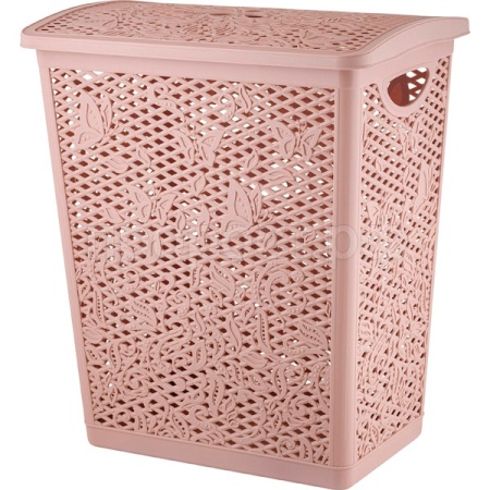 Корзина д/белья Keeplex Fiori 35л с крышкой бежевый топаз KL1205/10шт/ПР Корзина д/белья Keeplex Fiori 35л с крышкой бежевый топаз KL1205/10шт/ПР