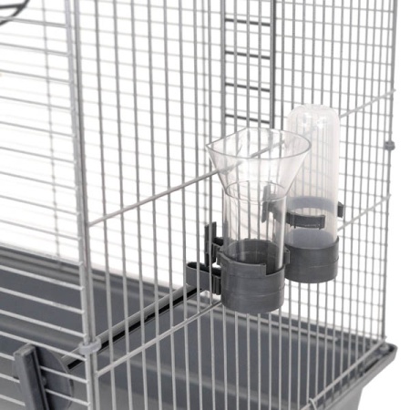 Клетка д/птиц ЛОРА-1 ECO 58*40*48см (укомплект) 1 секция серая/4610/Дарэлл