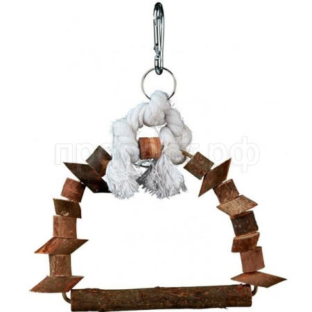 Игрушка д/птиц Качель деревянная 15*20см/47814/Биосфера