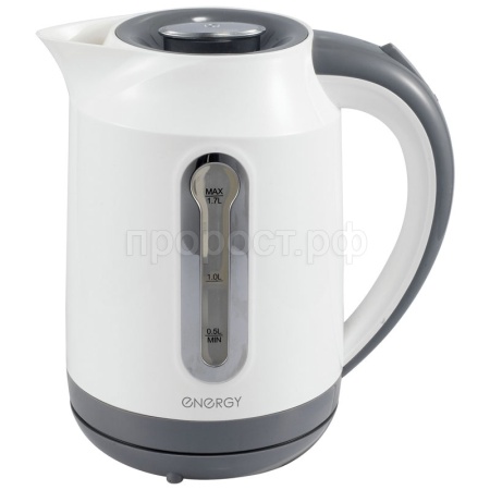 Чайник 1,7л ENERGY диск, белый E-210