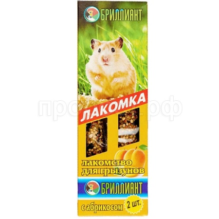 Лакомство для грызунов с Абрикосом Палочки Лакомка  Лакомство для грызунов с Абрикосом Палочки Лакомка