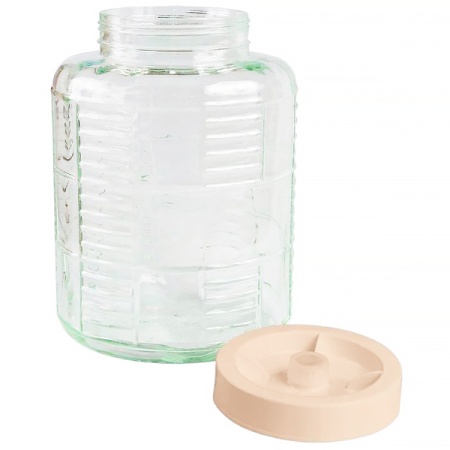 Стеклобанка 5л 82-032-ГВ163 с пласт. крышкой(гидрозатвор)/2шт/