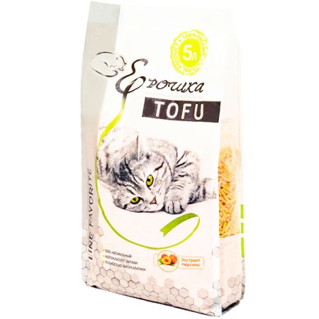 Наполнитель Ерошка Тофу Экстракт персика 5л Наполнитель Ерошка Тофу Экстракт персика 5л