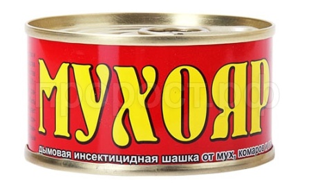 Шашка Мухояр дымовая от мух, комаров и ос 50гр Шашка Мухояр дымовая от мух, комаров и ос 50гр
