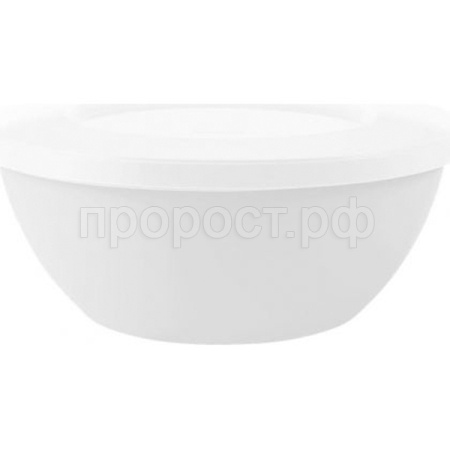 Миска 3л Plast Team Stone с крышкой пепельный жемчуг PT1075 /20шт/ПТ