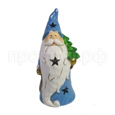 Фигура Дед Мороз с Елкой (синий) светодиодн L8.5W6.5H16 714188